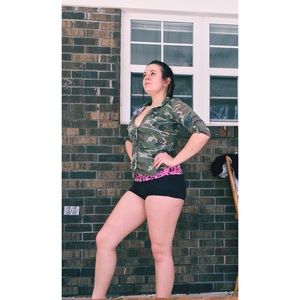 Paper Tee Camo Button up